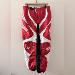 O’Neal Mx NWT Black Red Pants Motorcross 34”